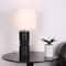 22" Black Ceramic Table Lamp with White Fabric Shade by Ashland®